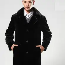 Мужская шуба из искусственного меха, зимняя шуба, Толстая Шуба, Jaqueta Masculina, мужские парки размера плюс, длинная шуба из искусственного меха норки D67