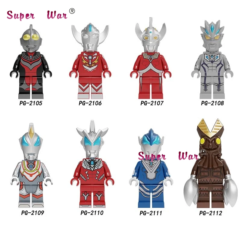 50 шт. мультяшная серия Ultraman Микки симпатичная утка Дейзи маленькая волшебная игрушка история Базз Лайтер строительные блоки для детей