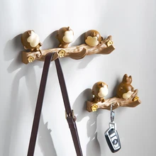 

Monkey Model Wall Hanging Wall Hooks Coat Rack Home Decoration Accessories for Living Room Decoration Resin Wall Key Hooks