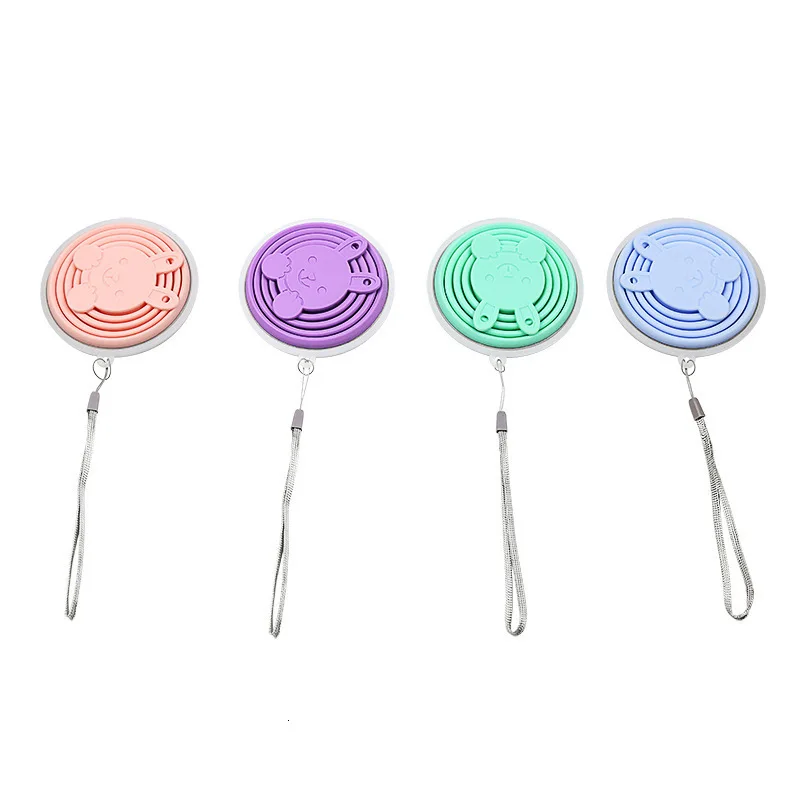 NEW Portable Silicone Retractable Folding Cup with Lid Outdoor Telescopic Collapsible Drinking Cup Travel Camping water cup