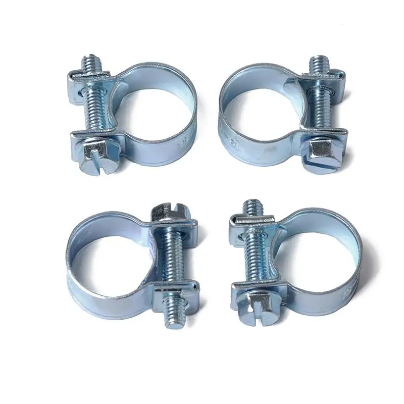 Car Fuel Hose Clips Hoses Clamps Set Mini Carbon Steel Air Hose Clamp Diesel Petrol Pipe Clips 10PCS/Set spring clip clamps,hose clamps,spring clamps,spark plug wire clamps,exhaust pipe clip