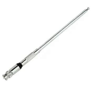 

150mm VHF Radio TNC Antenna Stainless Steel VHF FM Telescopic Antenna 76-108mhz