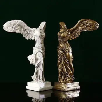 

Resin Painted Sculpture of Goddess of Victory, Home Decoration Accessories for Living Room Entrance, Decoration for Home
