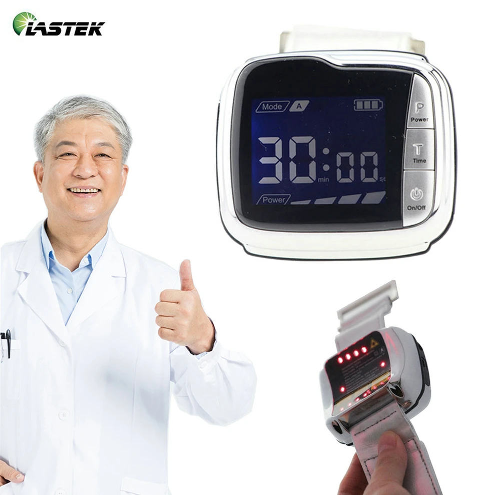 

LLLT Red Light Watch Elderly Care Equipment Hypertension Treatment Cold Laser Wrist Therapy Watch