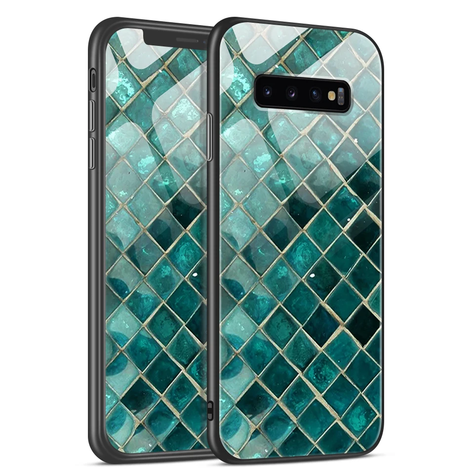 W229 Для samsung Galaxy S10/S10e/S10 Plus закаленное стекло противоударный чехол для Galaxy SM G9730 G970F G9750 Роскошные Защитные чехлы - Цвет: W229