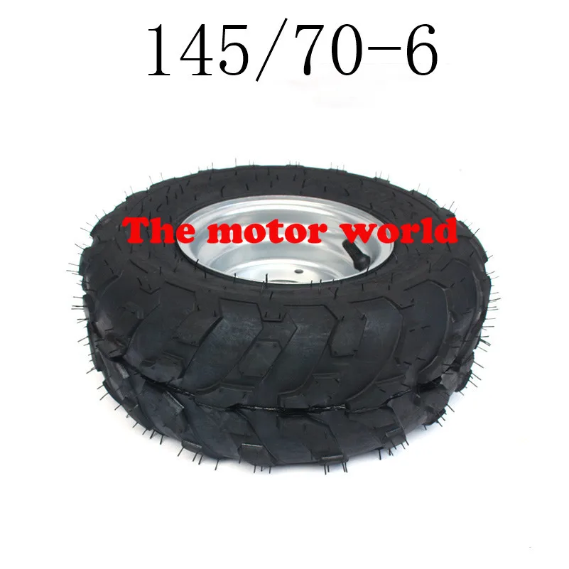 Горячая хорошего качества 6 дюймов колесные диски 145/70-6 шины для 6 дюймовое железо колеса диски подходит Go Kart Buggie Atv Quad