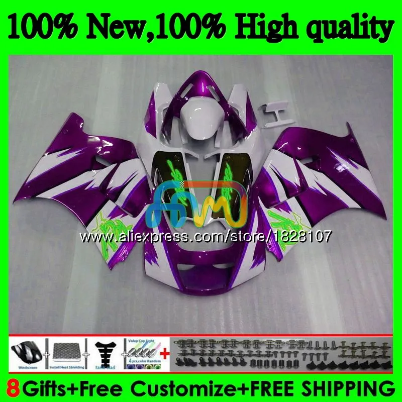 Корпус для SUZUKI RGVT250 SAPC RGV-250 VJ23 95 96 фиолетовое и ярко-97 98 67BS. 126 RGV 250 VJ22 VJ 23 RGV250 1995 1996 1997 1998 обтекатель