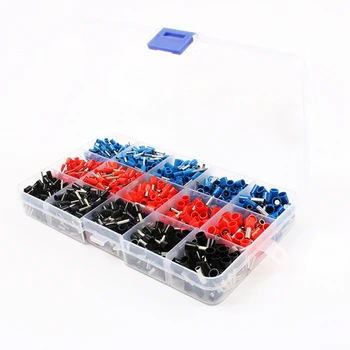 

1065pcs/set 3 colors 22~12AWG Wire Copper Crimp Connector Insulated Cord Pin End Terminal Bootlace cooper Ferrules kit set
