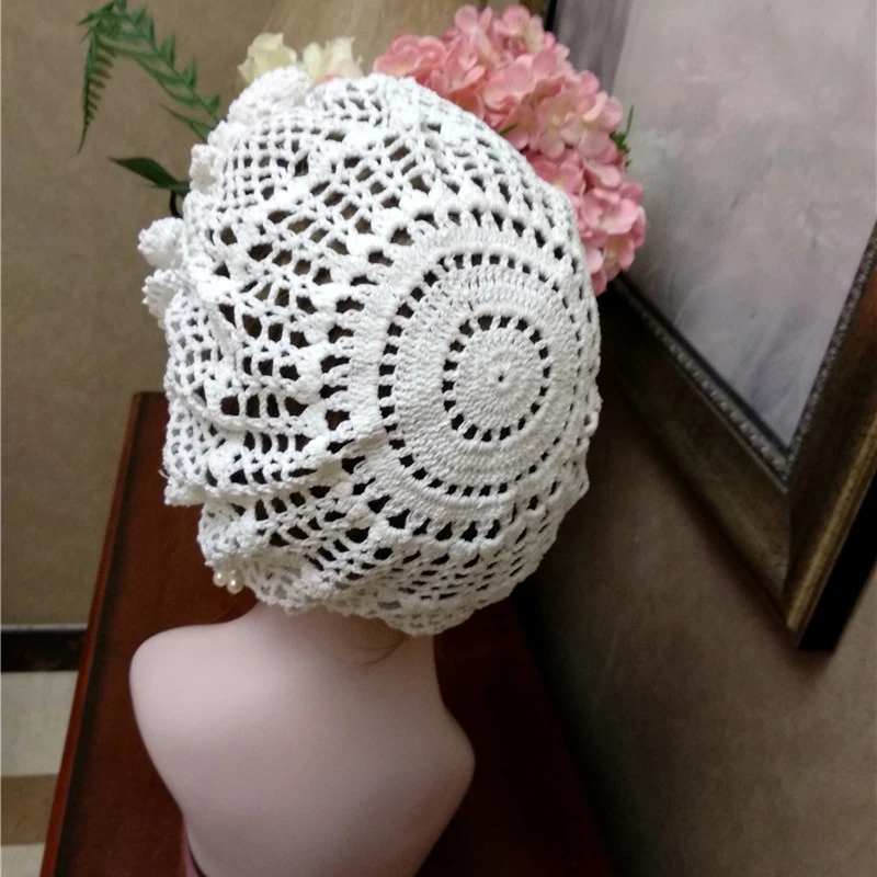 Handmade Lolita Bonnet Ruffled Cosplay 