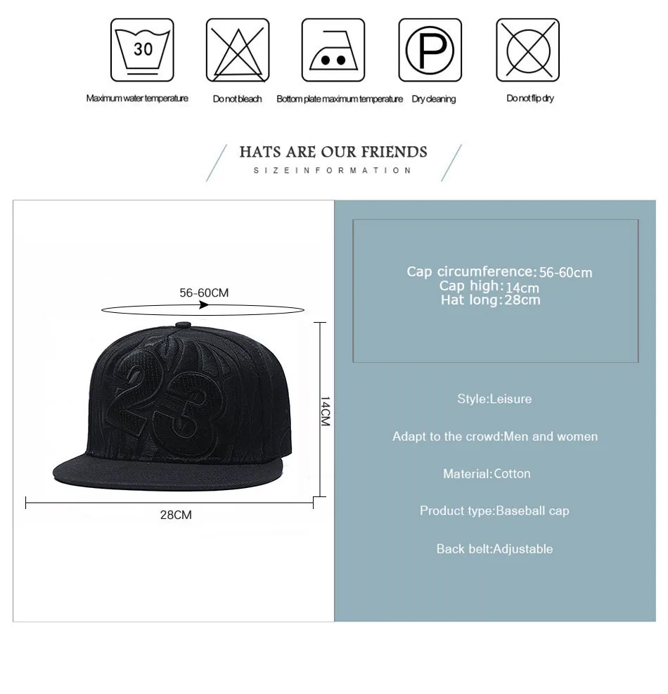 PANGKB бренд 23 Кепка черная кепка баскетболиста с надписью для мужчин и женщин взрослая Повседневная Регулируемая Солнцезащитная бейсбольная кепка Bone