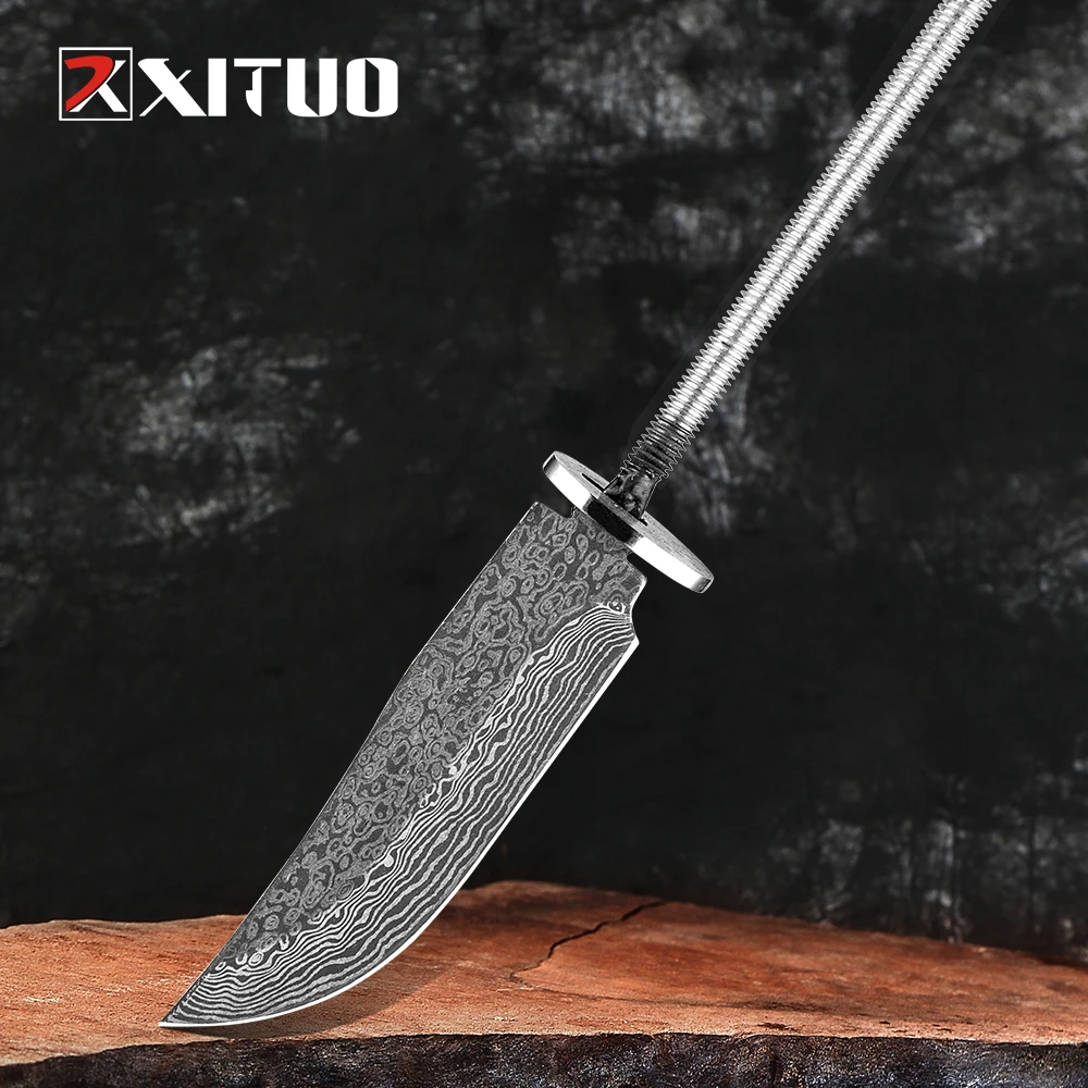Handmade DIY Blank Blade Hunting Knives Billet High Carbon Steel Sharp Fixed Blade Outdoor Chef Camping Knife Making Parts