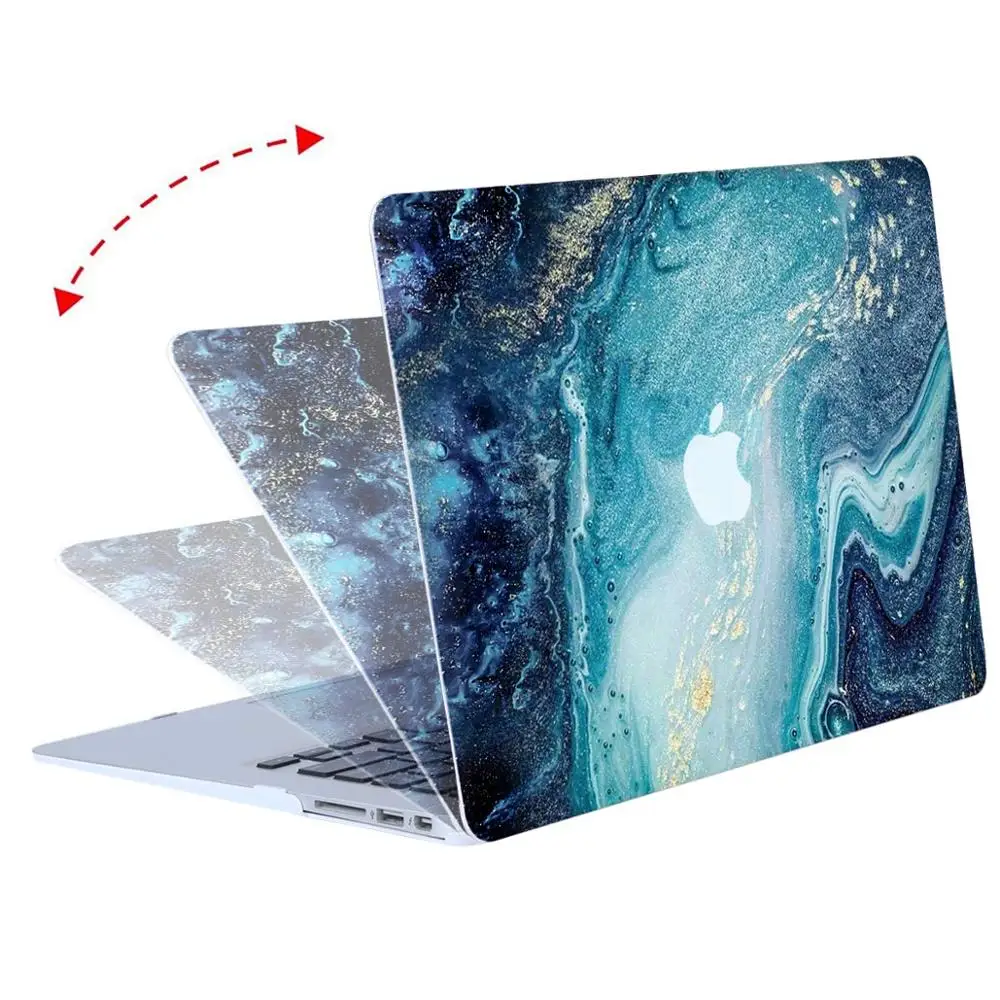 MOSISO A1989 A2159 A1708 A1706 Pro 13 Чехол ноутбук в виде ракушки чехол для нового Macbook Air13 дюймов A1932 за счет сканера отпечатков пальцев протектор чехол - Цвет: H077 Marble