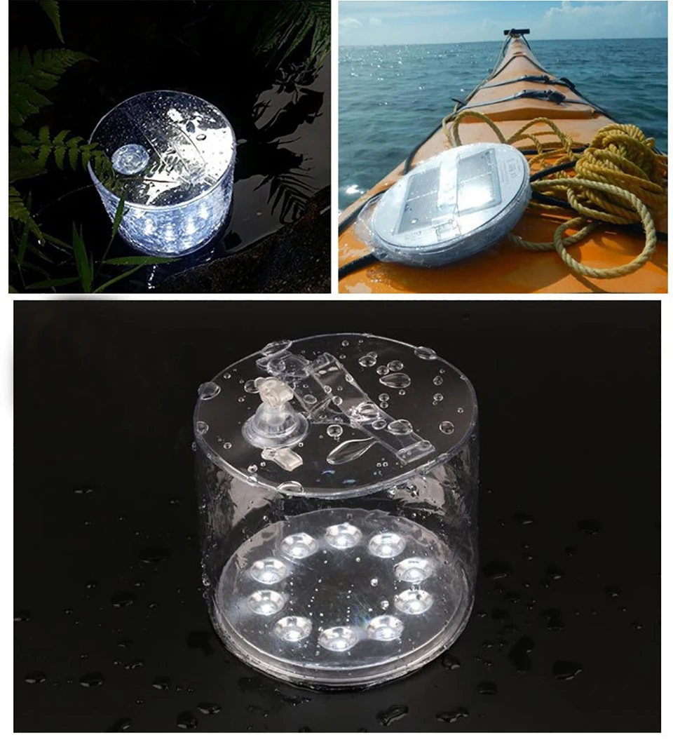 

2020 New LED Solar Portable Light Inflatable Tent Solar Lights Outdoor Foldable LED Camping Lighting Waterproof Emergency Lamp