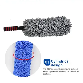 

Microfiber Car Wash Brush Car Body Duster Wax Dust Mop Cleaning Brush Furniture Household Cleaning Brush Car Body Duster