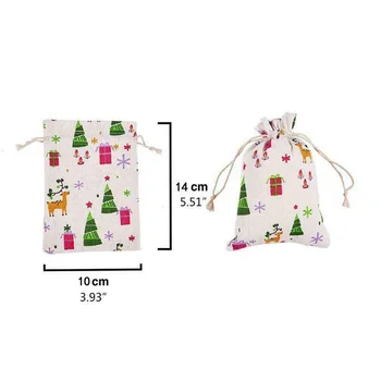 

DIY Calendar Hanging Bags Christmas 24 Days Advent Drawstring Sacks Cotton Linen