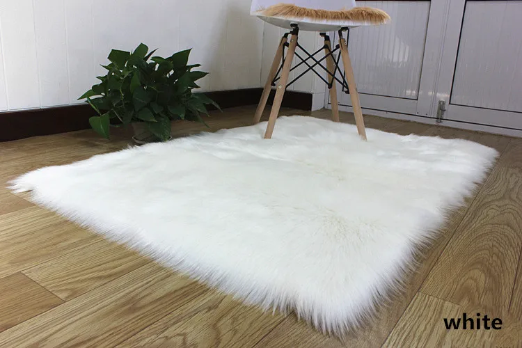2 artificial wool large size long hair fluffy  (2)
