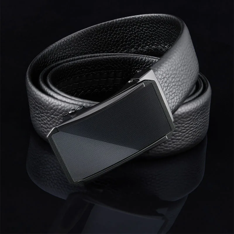 Xiaomi Qimian head layer cowhide Mens Belts Automatic Buckle Fashion Belts For Men Business Popular Male Brand Black Belts Soft (10)