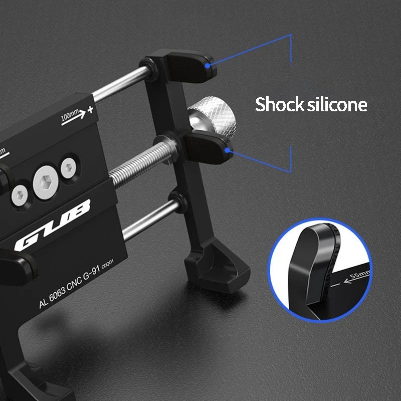 Gub алюминиевый сплав мотоцикл E-Bike держатель для сотового телефона Usb зарядное устройство велосипедный держатель для телефона кронштейн для 4-6,7 дюймов сотовый телефон