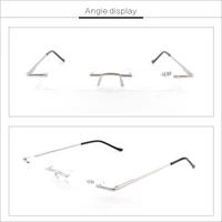 Tube Reading Glasses Portable Magnifier Reading Glasses Frameless Men Rimless 1.0 1.5 2.0 2.5 3.0 2