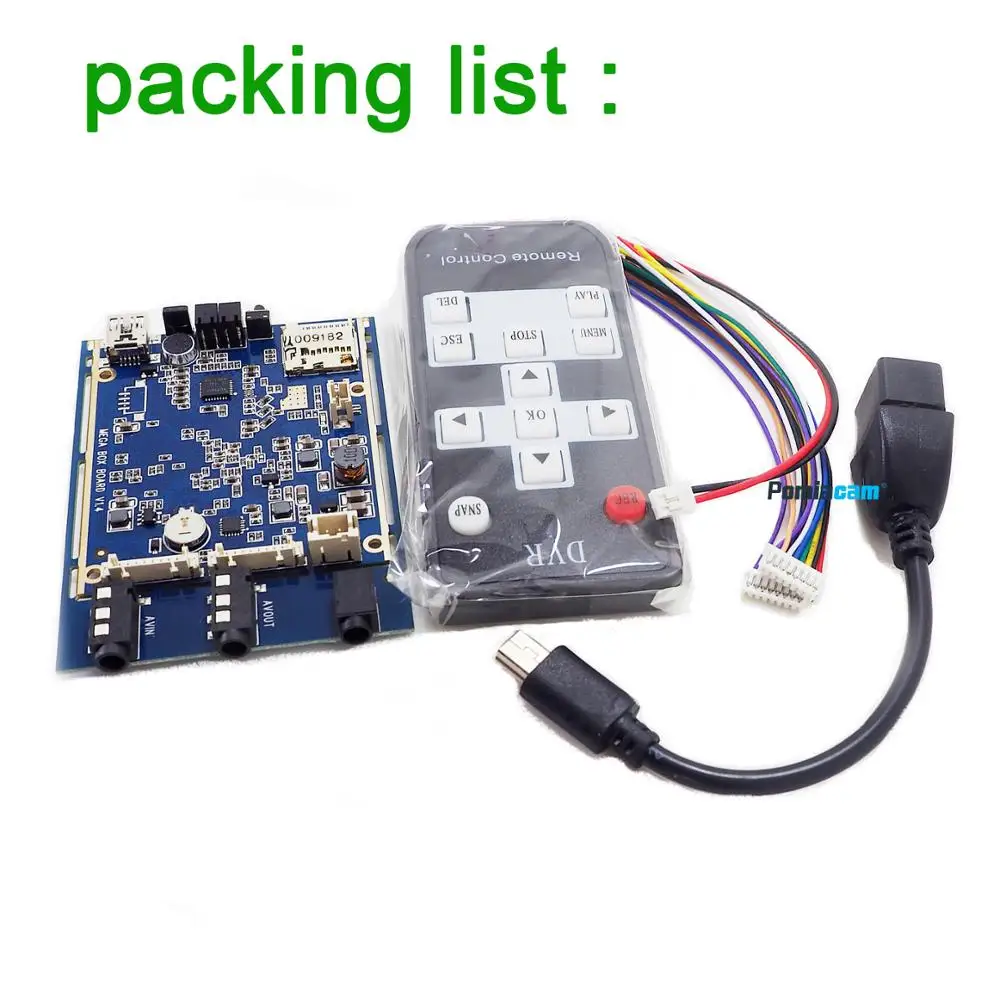  1CH MINI AHD DVR PCB Board 30fps Sicherheit Digital Video Recorder Unterstützung 128GB SD Karte unt