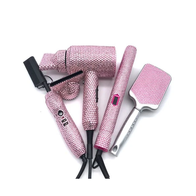4 Piece Crystal Hair Tool Set