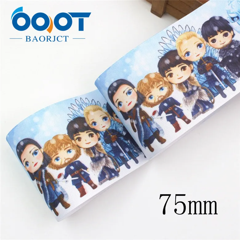 I-19921-2259 OOOT BAORJCT I-19921-2258, 75 мм 10 ярдов Хэллоуин Мультфильм корсажные ленты, лук кепки аксессуары и украшения, DIY ручной работы - Цвет: I-19921-2259