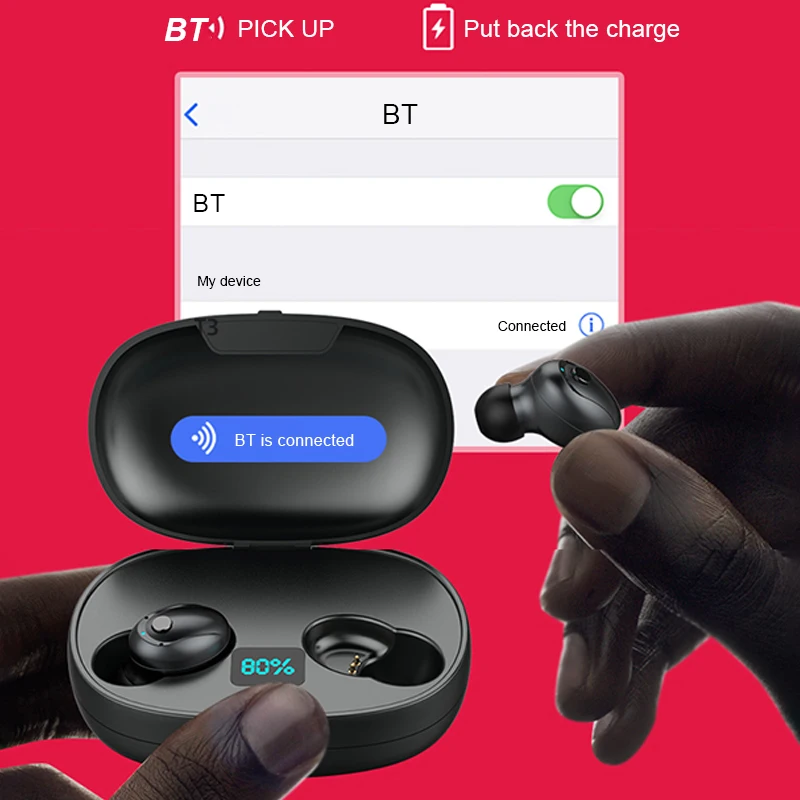 TWS 5,0 bluetooth беспроводные наушники T3S в ухо наушники Беспроводная гарнитура Водонепроницаемый с микрофоном громкой связи Наушники для телефонов