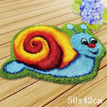 

DIY Cat Latch Hook Cartoon Dog Carpet Embroidery For Handmade Latch Hook Rug Button Cushion Animals Foamiran For Needlework