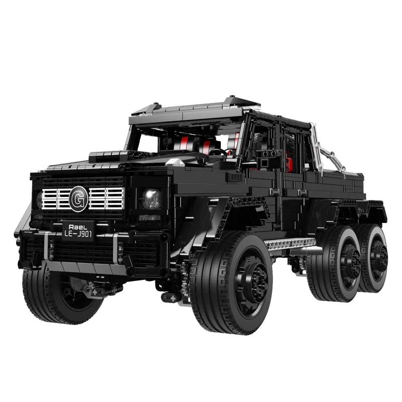 LE-J901 3300 шт. техническая серия RC автомобиль MOC 2425 G63AMG 6X6 LAND крейсер модель строительные блоки кирпичи автомобили игрушки для детей