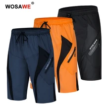 WOSAWE Downhill Cycle Shorts Loose Fit Outdoor Sports MTB Men Mountain Bike Bicycle Shorts Cycling Short Pants
