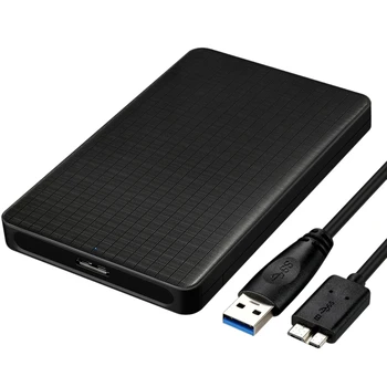 

2.5 inch Plaid Design Usb 3.0 Sata Hdd Case Housing Hdd External Hard Drive Hdd Black