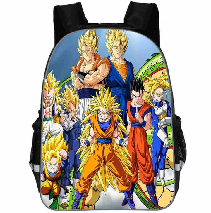 Dragon Ball рюкзак Ультра инстинкт Гоку Z Вегета супер Saiyain повседневные школьные сумки для маленьких мальчиков и девочек подростков Mochilas Bolsa - Цвет: as picture