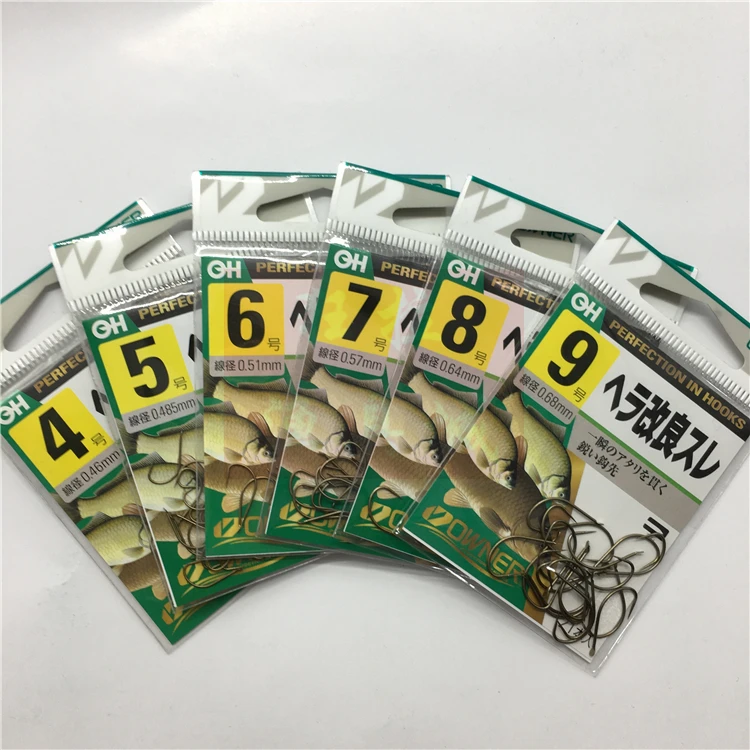 Oona Fishhook 10103 японский продукт, не-Барб, ультра-светильник, острый карп, поликультура, рыболовный крючок