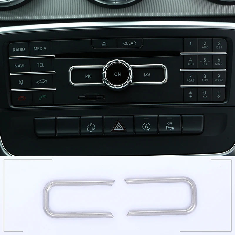 

CarÂ Interior ABS Control CD Switch Sequin Cover Trim AccessoriesÂ For Â Mercedes Benz CLA GLA B Class A180 W176 E GLE Class CoupeÂ