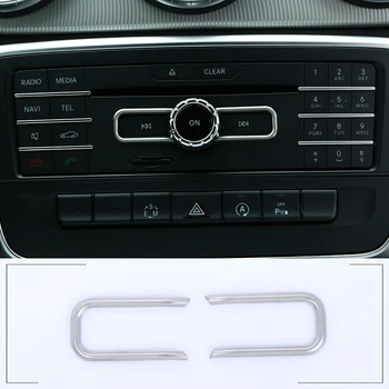 

Car Interior ABS Control CD Switch Sequin Cover Trim Accessories For Mercedes Benz CLA GLA B Class A180 W176 E GLE Class Coupe