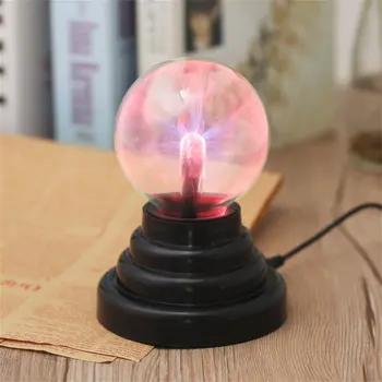 

USB Magic Crystal Globe Desktop Light Plasma Ball Sphere Lightning Lamp Transparent Home Party Night Lamp Ball Night Light