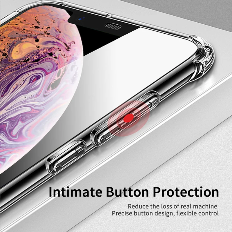 

For iPhone 11 Pro Max Clear Phone Case Protective Smartphone Protector Cover Shell For iPhone 11 Pro Max PhoneCase Cases