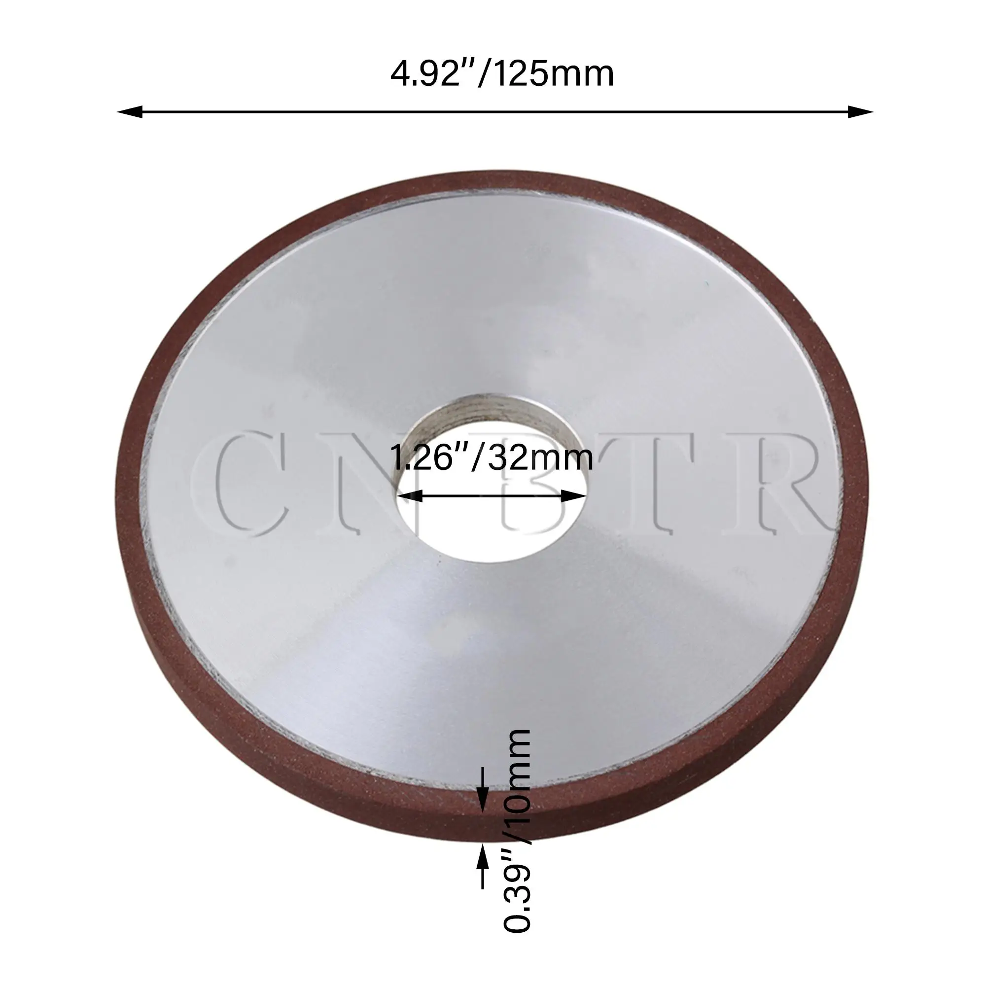 CNBTR Diamond Coated Grinding Wheel 125mm Diameter for Carbide Hard Steel