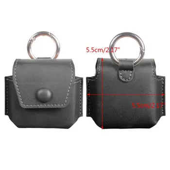 

Leather Storage Case Protective Cover with Hook for Xiao-mi Air 2 SE Earphone E65E