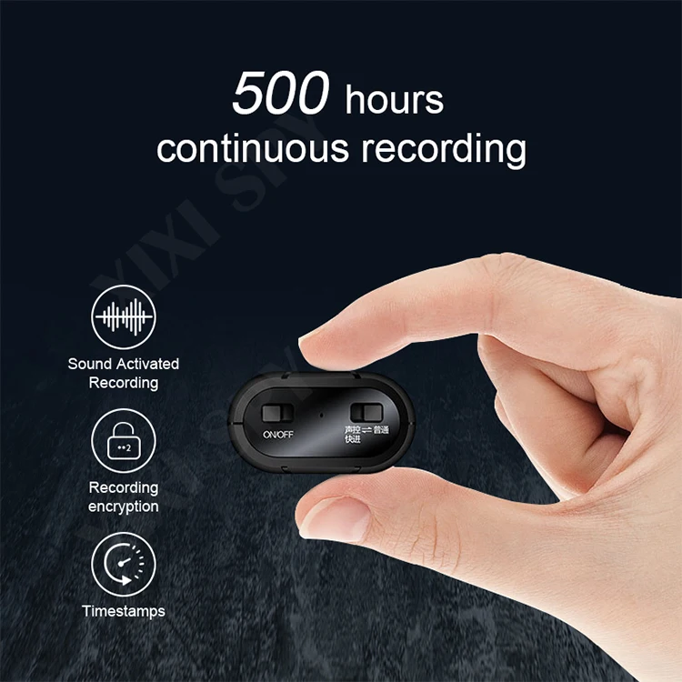  500 hours Voice recorder - XIXI SPY