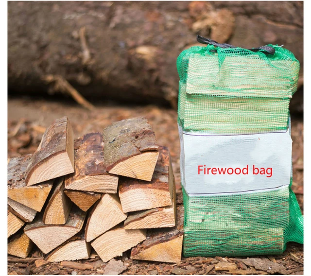 Fireplace Wooden Bag PE Wood Pocket Firewood bag Newspaper Stalls bag -  AliExpress