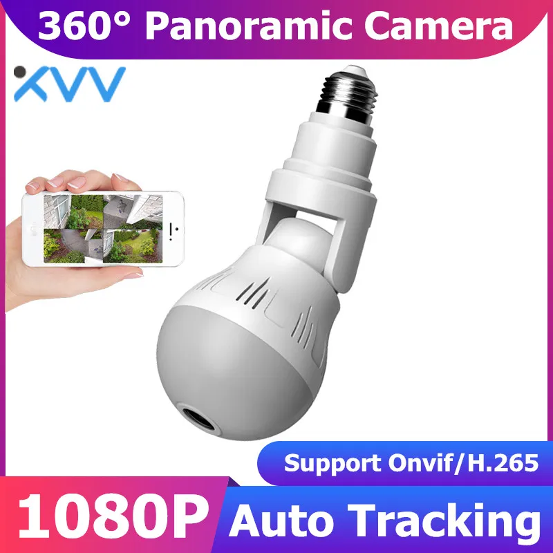 Панорамная IP-камера Xiaovv 360 ° 1080P E27 Wi-Fi | Безопасность и защита