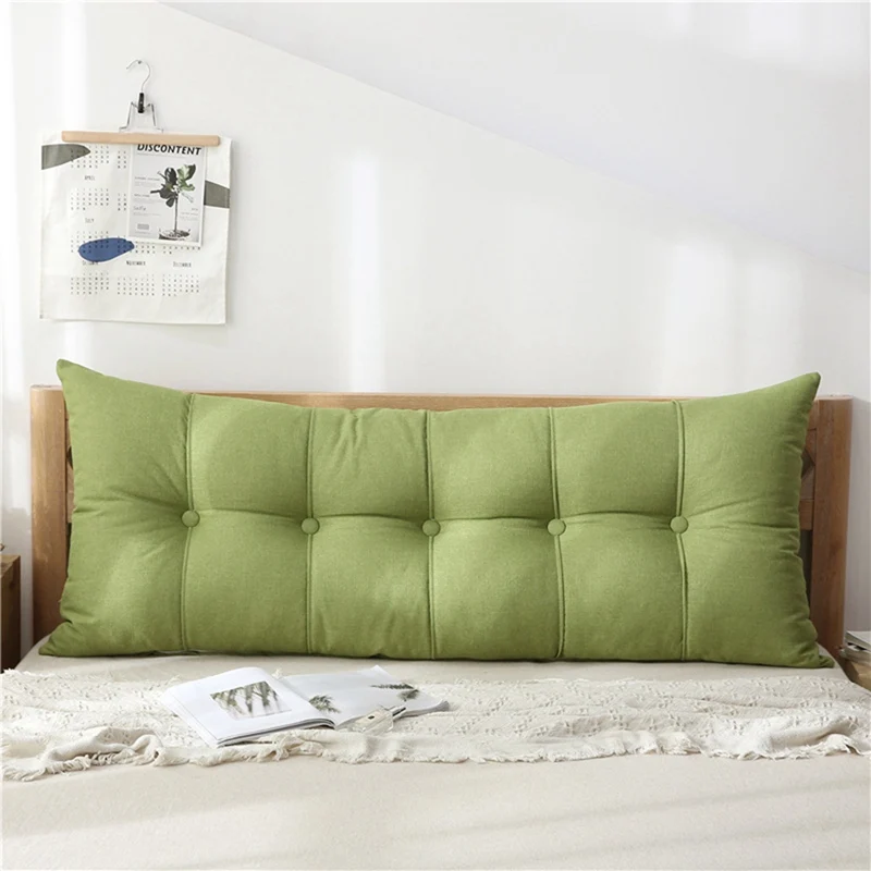 

Hot Selling Cushion Breathable Long Seat Rectangle Backrest Cushion Detachable Couple Pillow Waist Cushion for Bed Sofa Decor