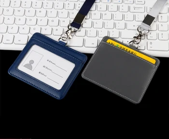 

Horizontal Cortex Work Card Multi-card Position Double Layer Hanging Rope Bus Doctor's Certificate Chest Card Double Card