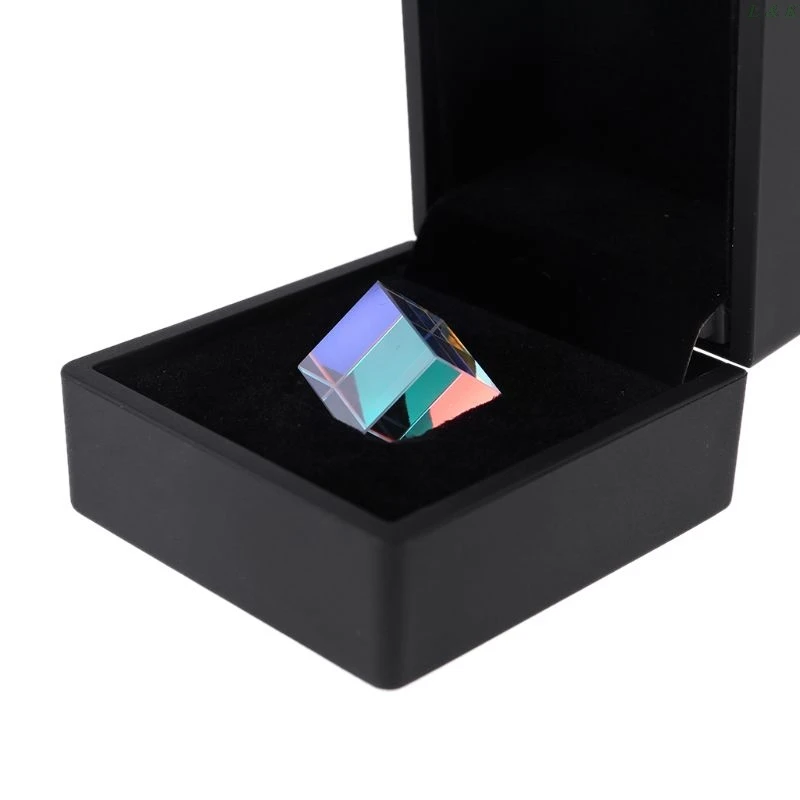 Призма комбайн куб 6 сторон оптический RGB Стекло Лен квадратный призма с