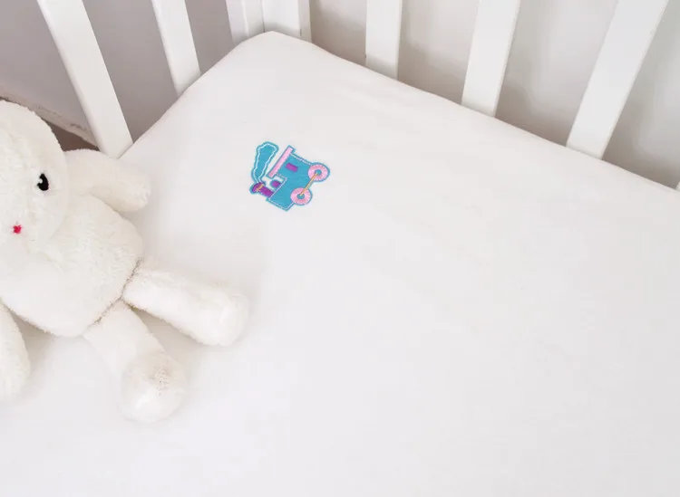 Детский матрасный чехол для детской кроватки, простыня для защиты матраса, простынь для кроватки, кроватки, детские постельные принадлежности из хлопка с принтом YCZ040