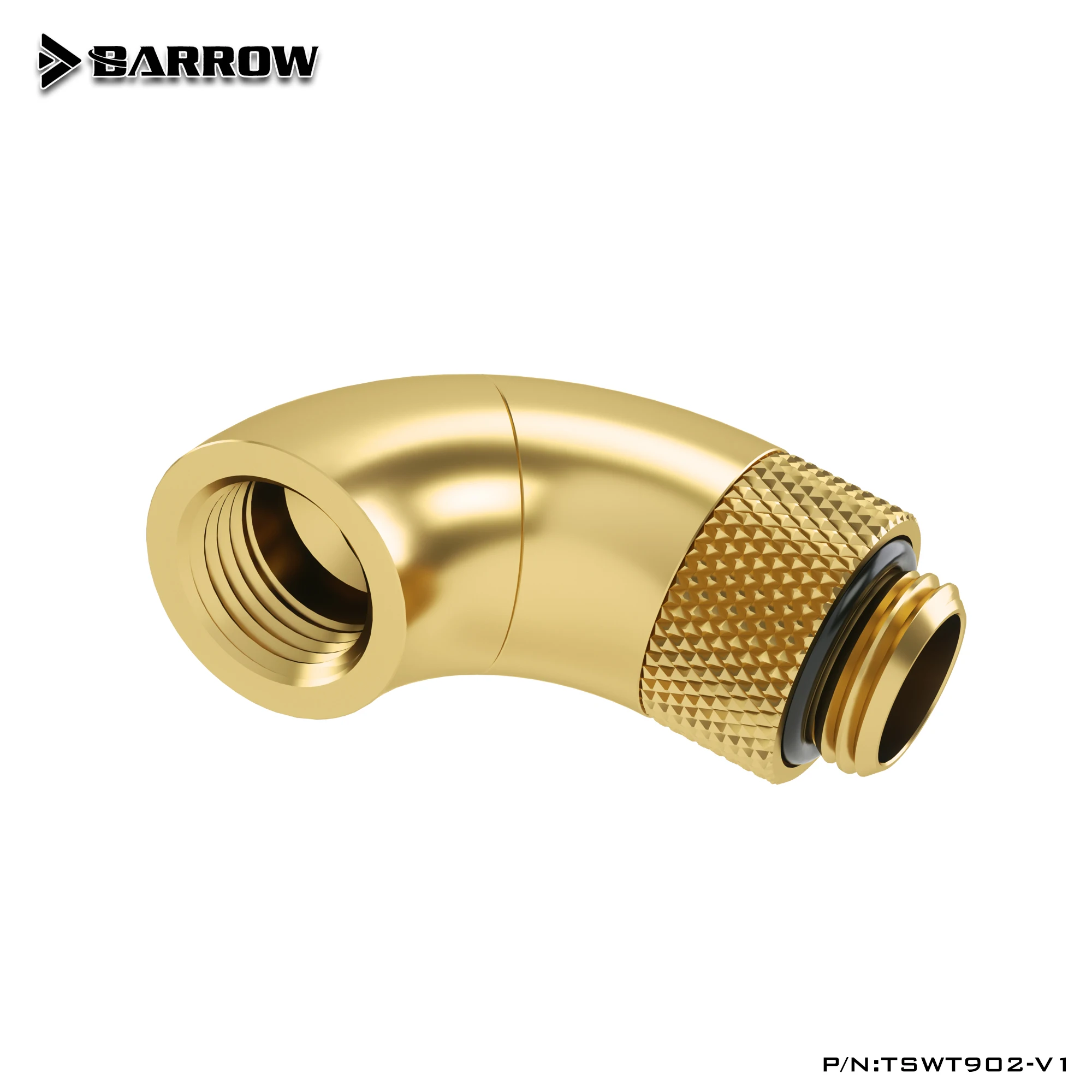 BARROW G1/4 дюйма резьба 90 градусов вращающийся фитинг адаптер Вращающийся на