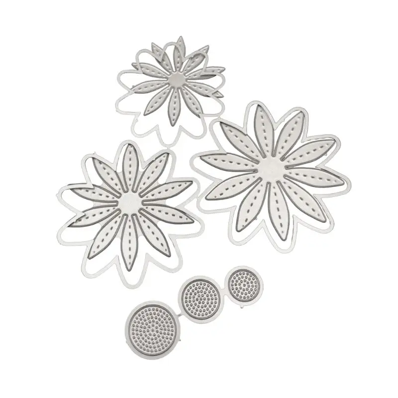 Геометрические металлические Вырубные штампы Трафаретный Скрапбукинг DIY штамп