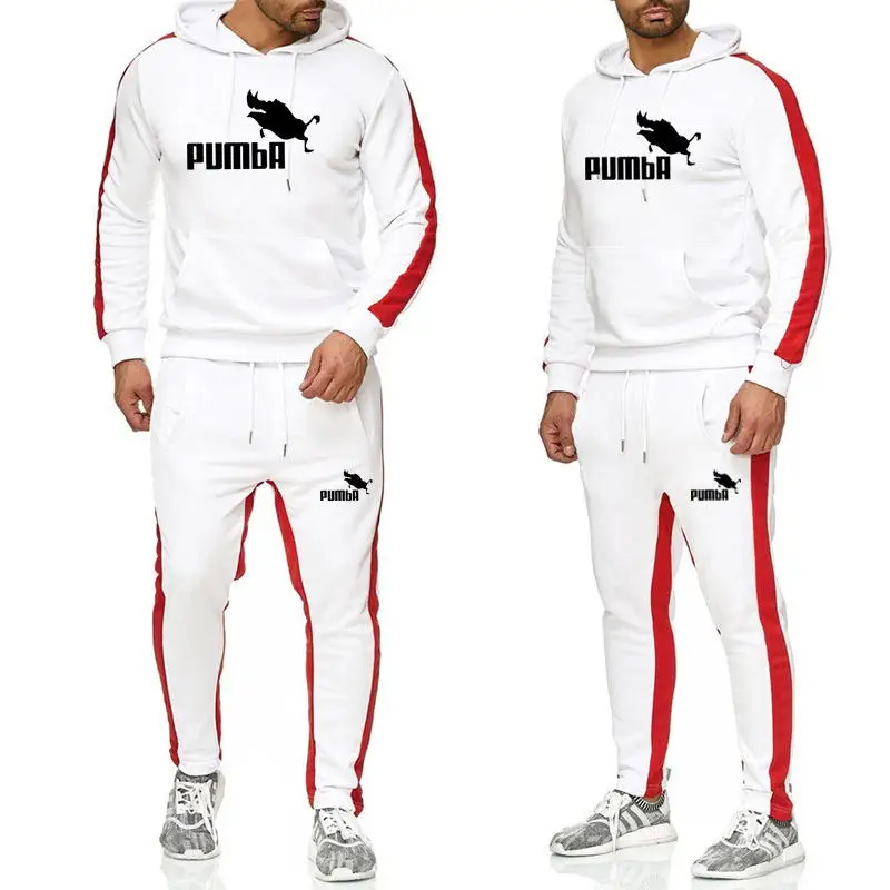 

New Men's Set Autumn winter Men Sportswear 2 Piece Set Sporting Suit Jacket+Pant Sweatsuit Male Clothing Tracksuit Size M-3XL