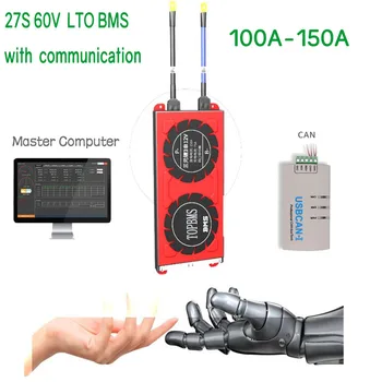 

27S 60V LTO BMS 100A150A with Bluetooth phone APP RS485 CANbus NTC UART GPS for LTO Batteries 2.3V 2.4V connected in 27 series